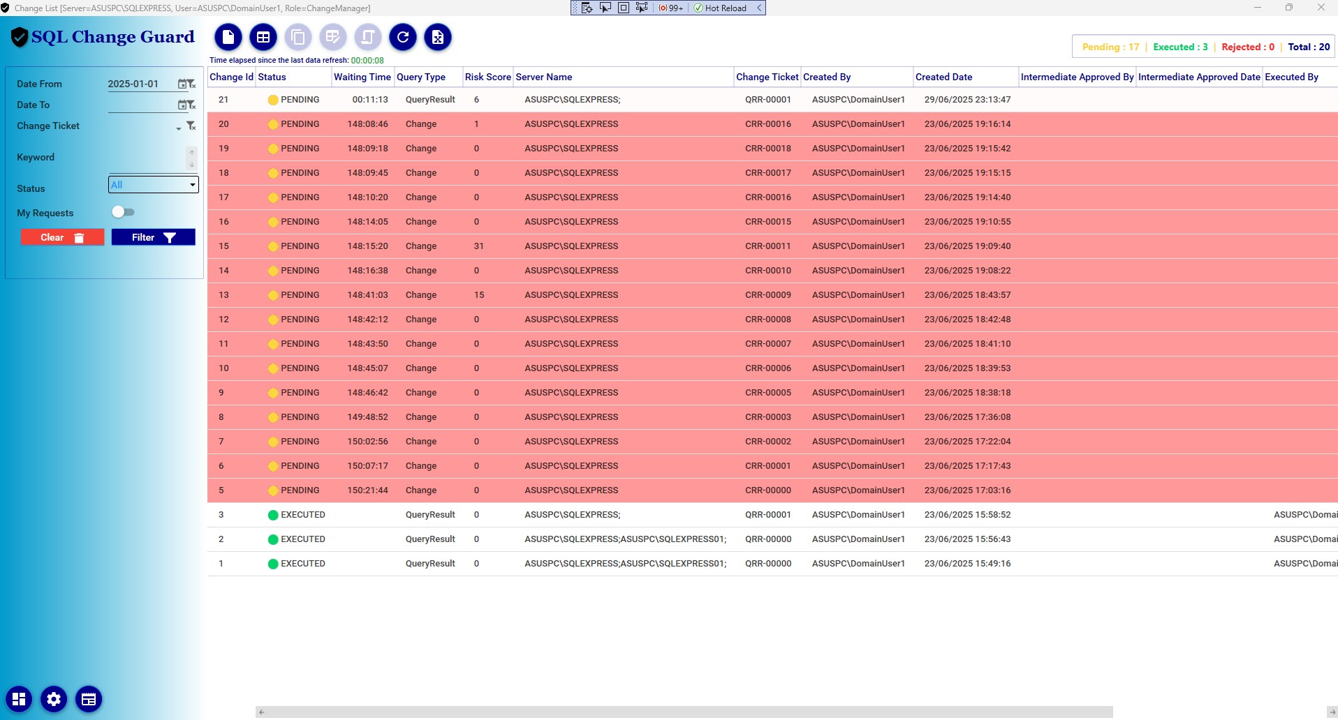 SQL Change Guard Screenshot 1